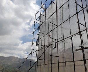 عایق بندی رطوبتی دیوار جانبی ساختمان با ایزوگام
