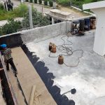 نصب ایزوگام روی دیواره و کف پشت‌بام